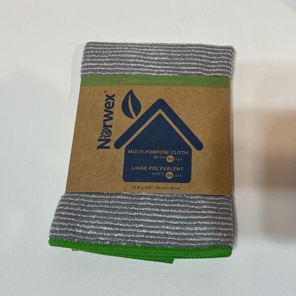 Norwex Bamboo Multipurpose Cloth Graphite/Green NWT - Picture 13 of 15